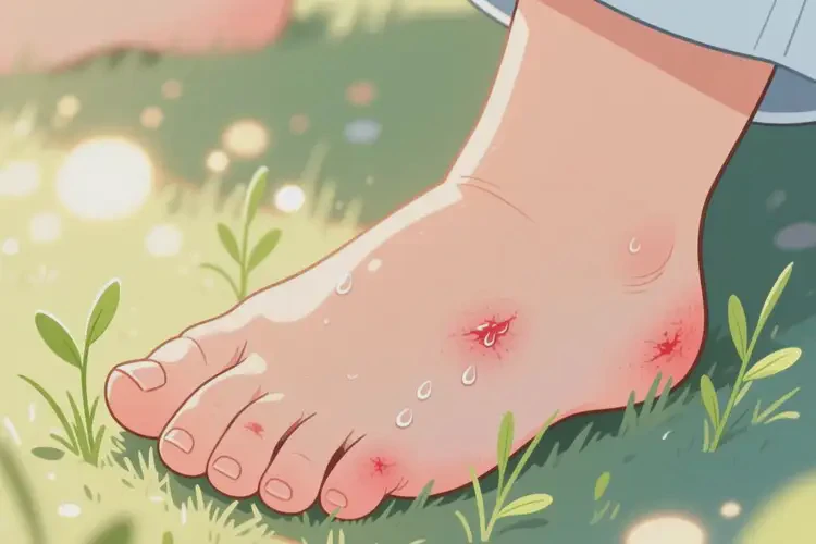 兒童腳上偶爾長濕疹不管它會自己痊愈嗎(圖1)