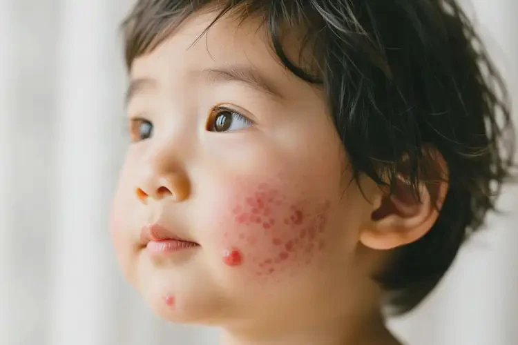 兒童臉上長(zhǎng)濕疹可以徹底自愈嗎(圖1)