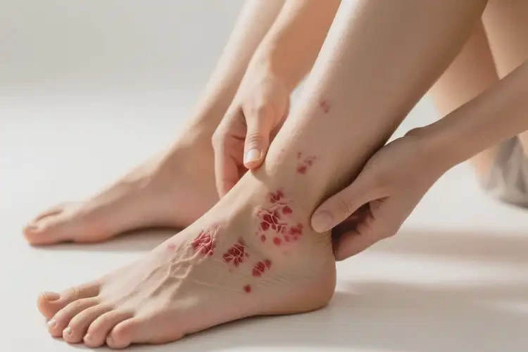 女人腳上出現(xiàn)濕疹可以徹底自愈嗎(圖4)