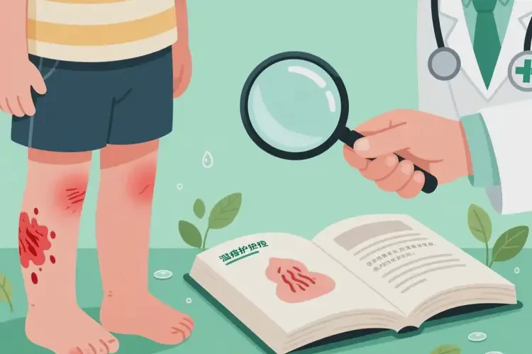 小兒小腿長(zhǎng)濕疹可以徹底自愈嗎(圖1)