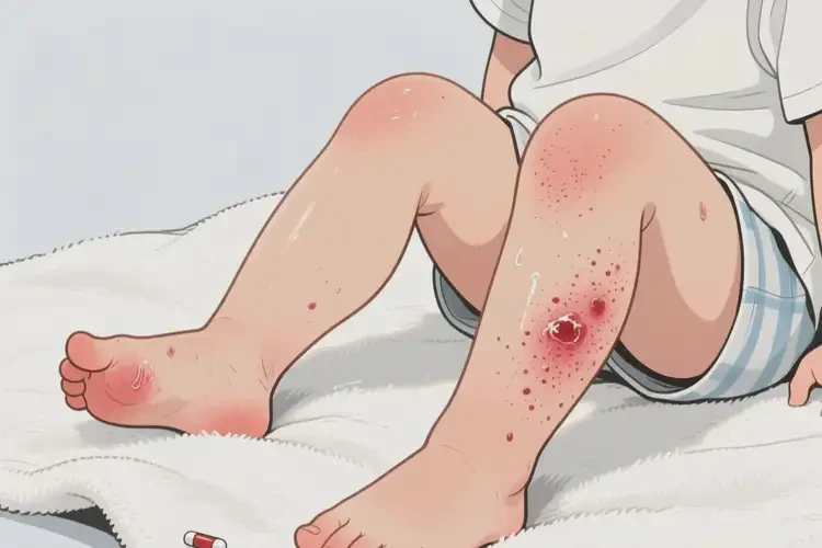 小孩大腿上偶爾長(zhǎng)濕疹能靠自己自愈嗎(圖3)