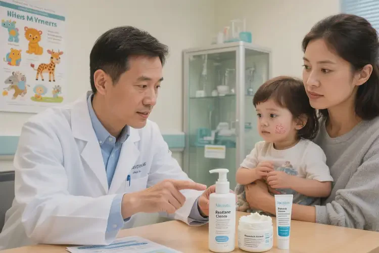 孩子大腿上偶爾長濕疹不管它會自己痊愈嗎(圖1)