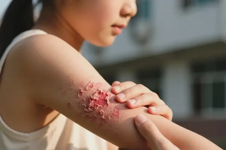 女生手臂偶爾起濕疹不管它會自己自愈嗎(圖3)