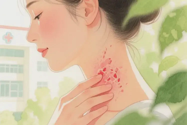 女生脖子出湿疹能彻底自愈吗(图3)