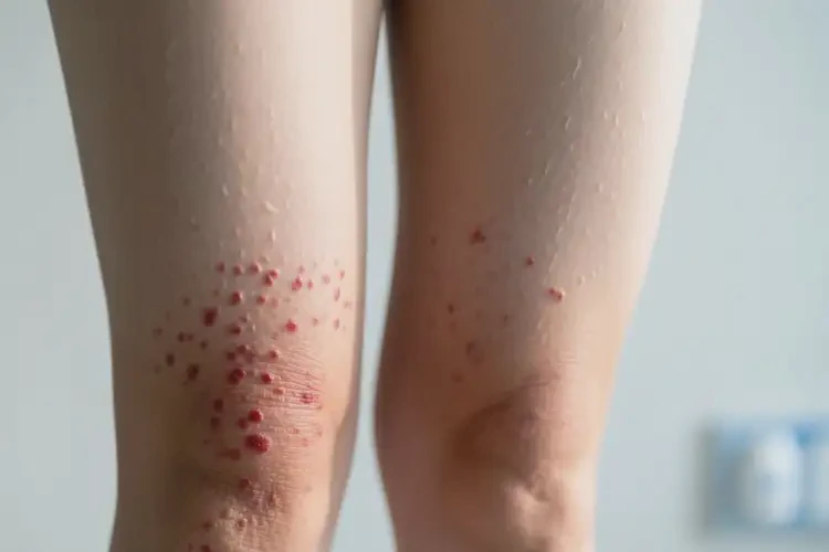 女人大腿有濕疹不管它會自己痊愈嗎(圖4)