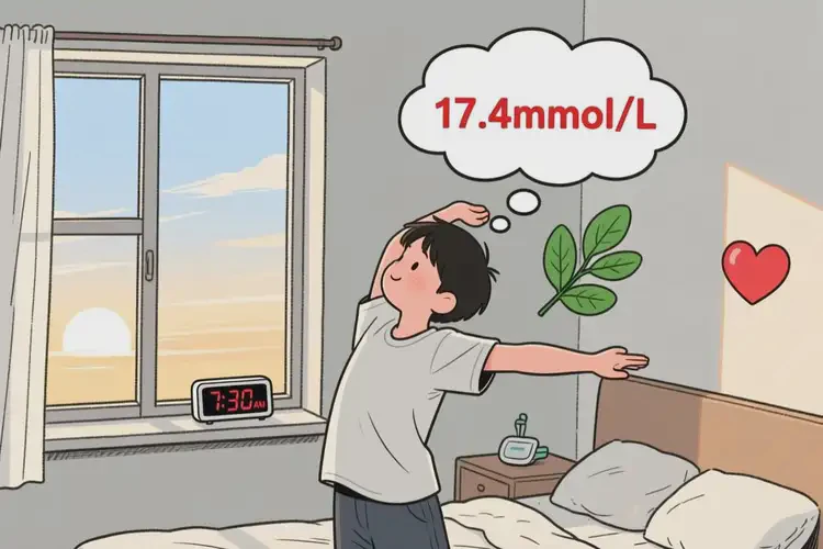 年轻人早上血糖17点4是怎么回事(图1)