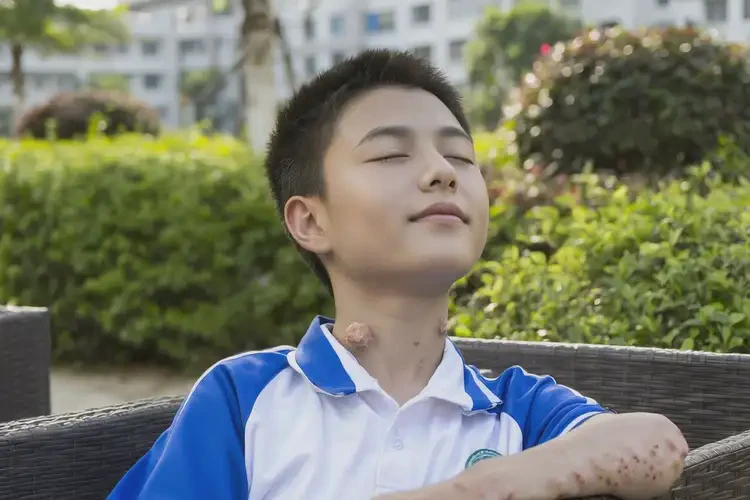 中學(xué)生臉上容易起濕疹可以徹底自愈嗎(圖1)