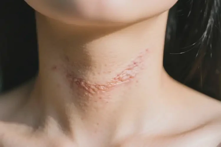 女生脖子上出濕疹能徹底自愈嗎(圖1)