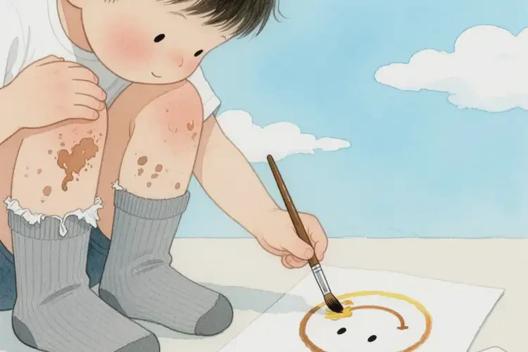 小學(xué)生小腿上偶爾起濕疹能夠徹底治愈嗎(圖2)