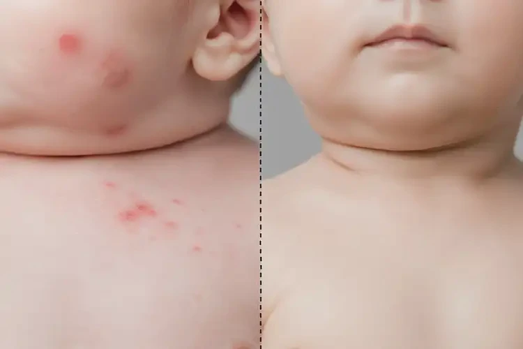 新生兒脖子經(jīng)常起濕疹能靠自己自愈嗎(圖1)