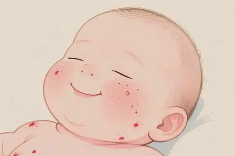 寶寶脖子上偶爾起濕疹不管它會自己痊愈嗎(圖3)