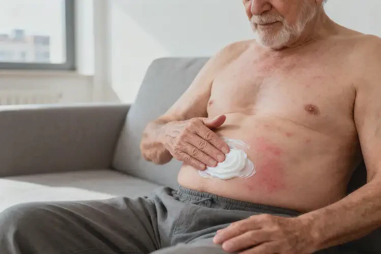 老人肚子上長濕疹不管它會自己痊愈嗎(圖3)