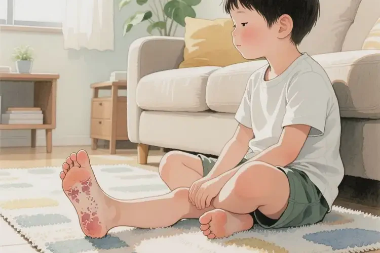 小學(xué)生腳上有濕疹不管它會自己好嗎(圖3)