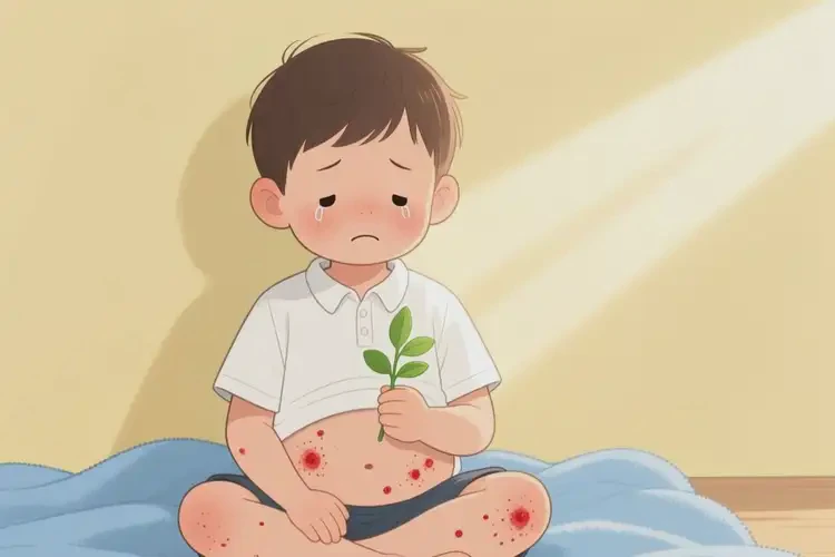 小孩肚子上起濕疹能夠徹底治愈嗎(圖3)