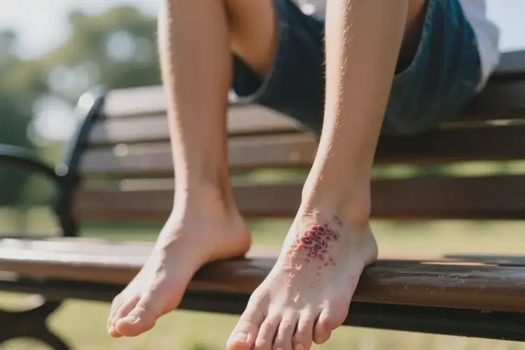 青少年腳上有濕疹能夠徹底治愈嗎(圖1)