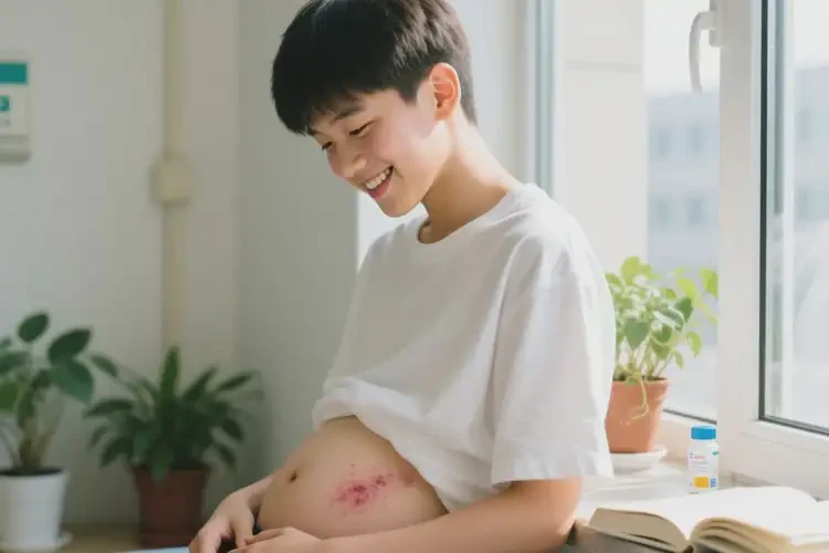 青少年肚子出現(xiàn)濕疹可以徹底自愈嗎(圖4)