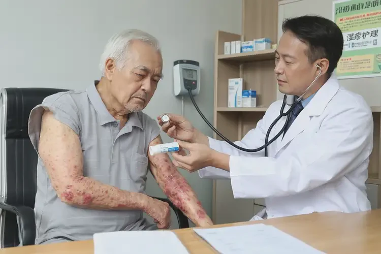 老年人全身長(zhǎng)濕疹可以徹底自愈嗎(圖3)
