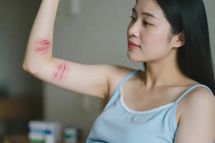 孕婦手臂上長濕疹不管它會自己好嗎(圖1)