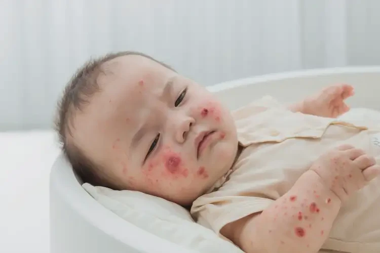 嬰兒四肢偶爾起濕疹不管它會(huì)自己自愈嗎(圖3)