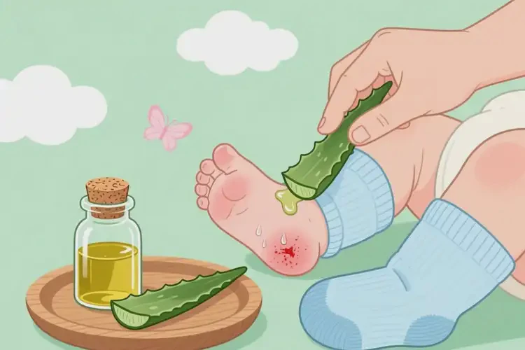 寶寶腳上有濕疹不管它會(huì)自己痊愈嗎(圖1)