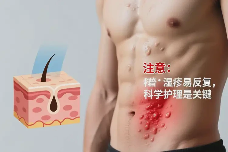 男人肚子容易長濕疹不管它會自己好嗎(圖3)