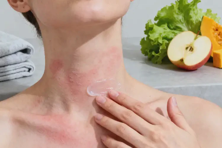 產(chǎn)婦脖子上有濕疹可以徹底自愈嗎(圖1)