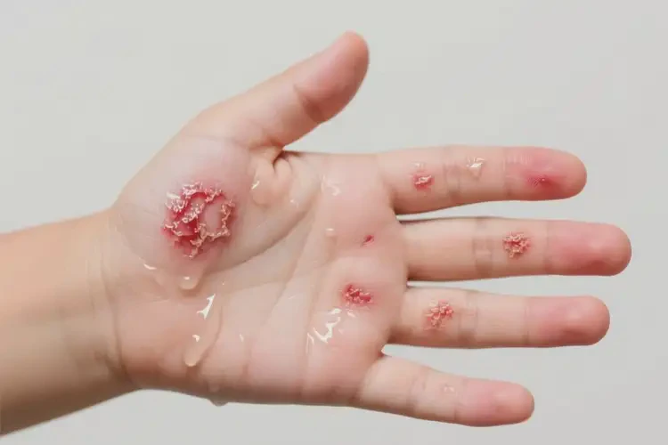兒童手上偶爾起濕疹不管它會(huì)自己自愈嗎(圖3)
