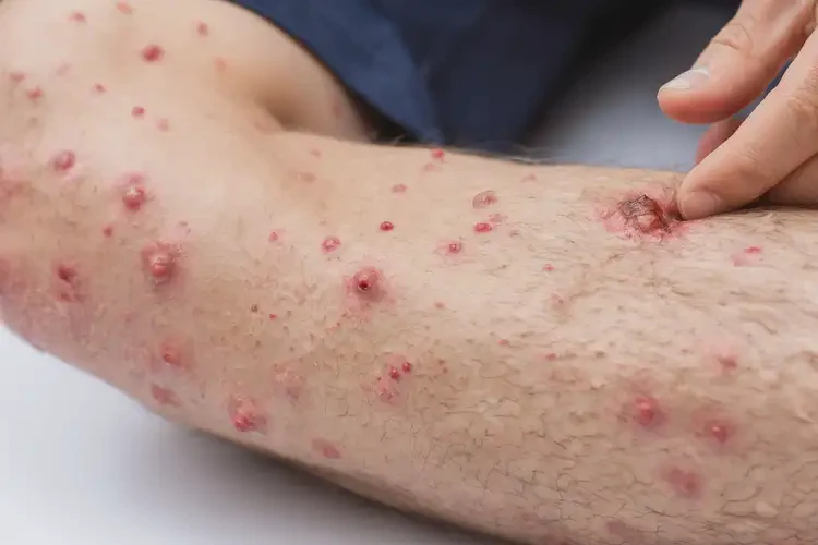 男生四肢容易起濕疹不管它會(huì)自己自愈嗎(圖4)