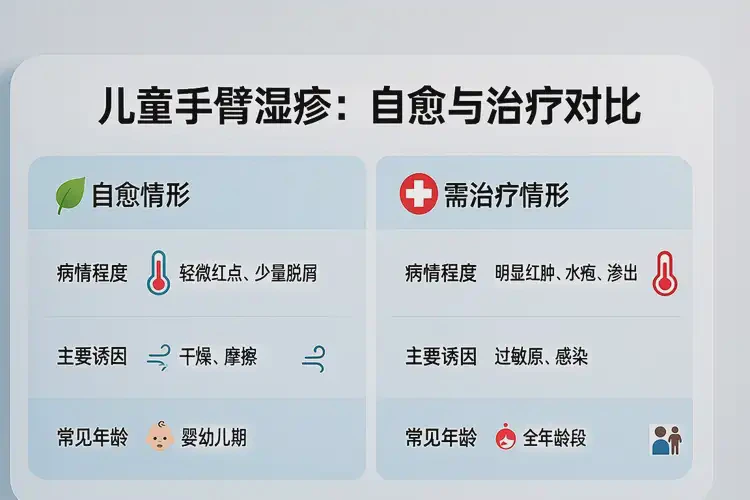 兒童手臂上容易長(zhǎng)濕疹可不可以徹底自愈(圖1)