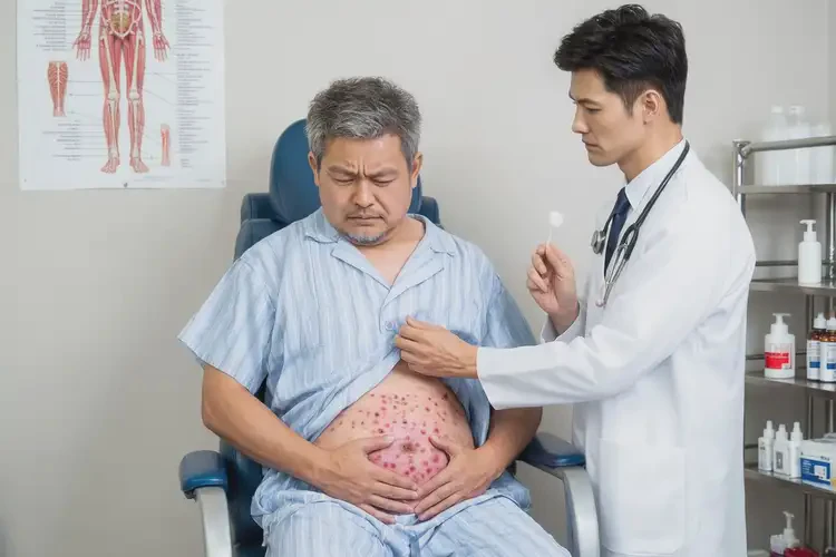 老人肚子上偶爾起濕疹能徹底自愈嗎(圖3)