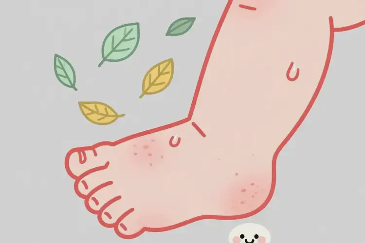 寶寶腳上偶爾長濕疹不管它會自己自愈嗎(圖1)