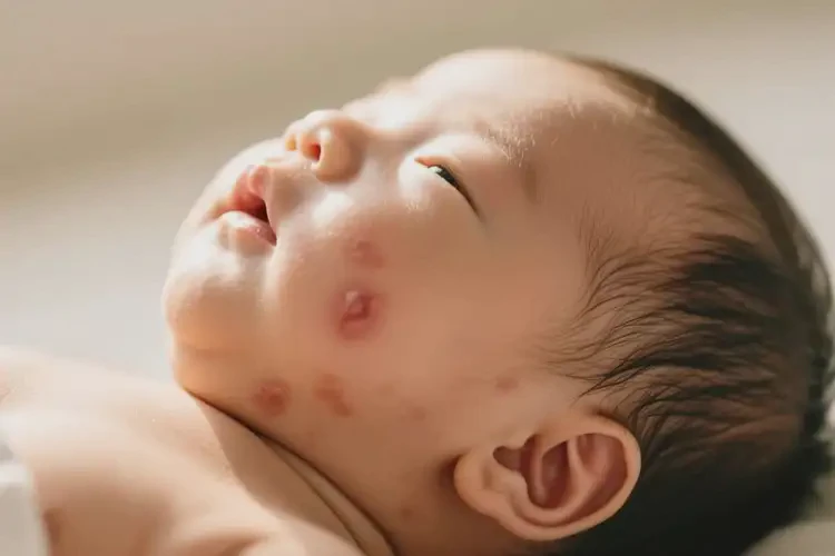 嬰兒脖子上偶爾起濕疹不管它會自己好嗎(圖3)