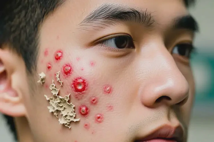 男生臉上出濕疹不管它會自己好嗎(圖4)