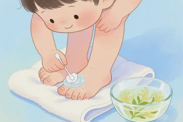 兒童腳上長濕疹不管它會(huì)自己好嗎(圖2)