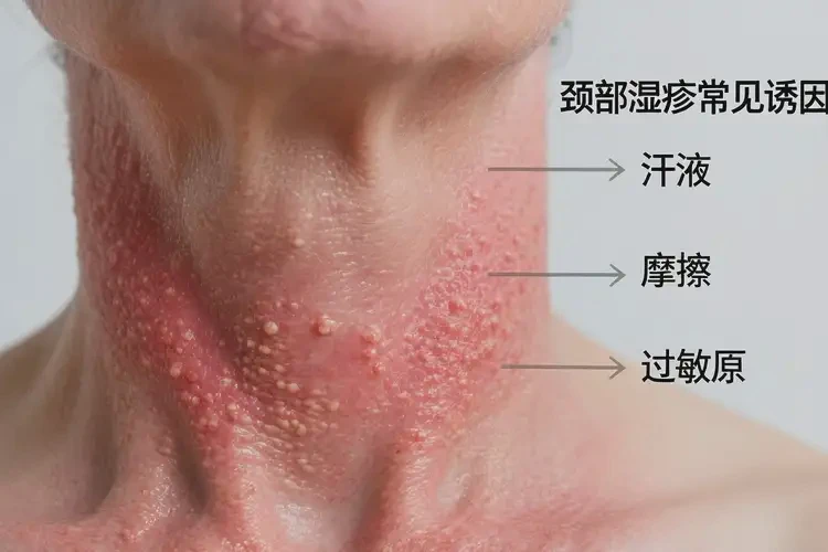 男生脖子出濕疹能靠自己自愈嗎(圖3)