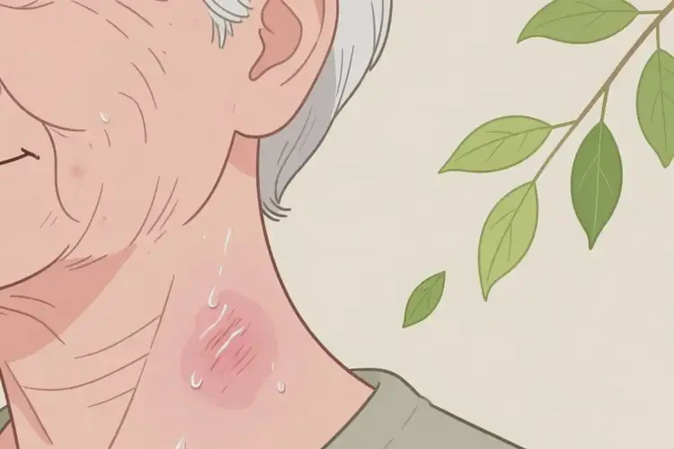 老年人脖子起濕疹可以徹底自愈嗎(圖3)