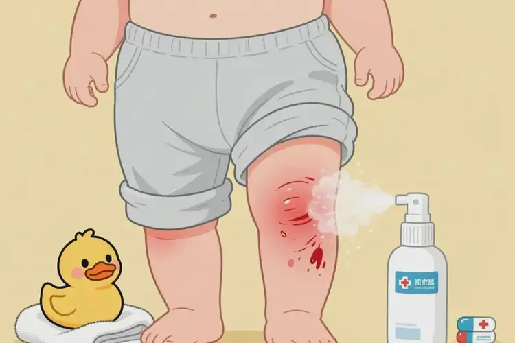 嬰幼兒大腿經(jīng)常長濕疹能徹底自愈嗎(圖1)