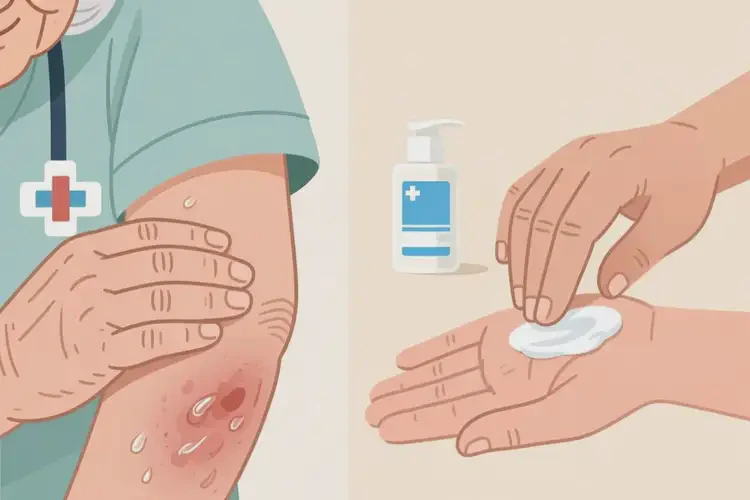 老年人手臂起濕疹不管它會自己痊愈嗎(圖3)