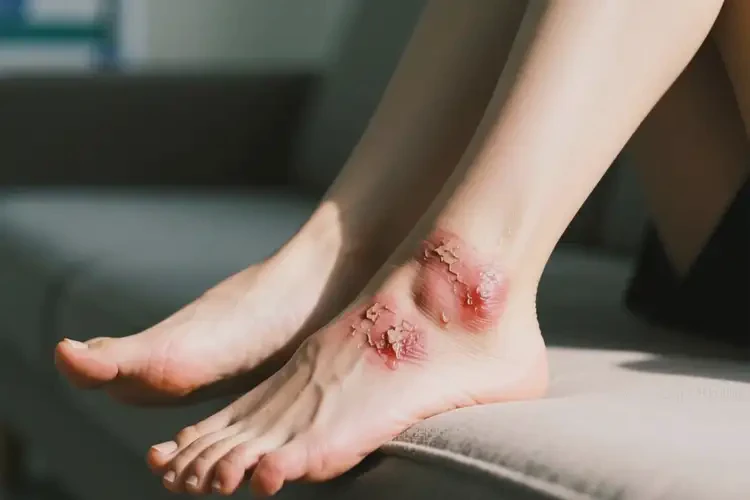 女性腳上起濕疹能徹底自愈嗎(圖2)