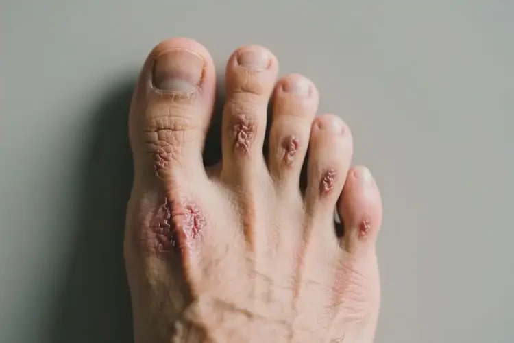 男人腳上有濕疹可以徹底自愈嗎(圖2)