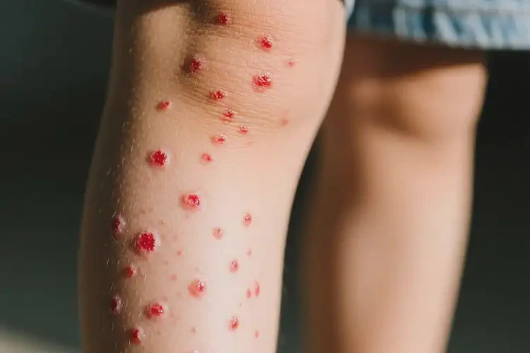 小兒小腿上有濕疹不管它會(huì)自己痊愈嗎(圖4)