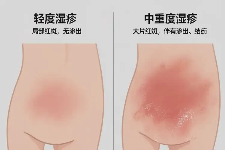 寶寶屁股容易起濕疹不管它會自己自愈嗎(圖3)