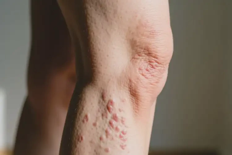 女人大腿上出濕疹能徹底自愈嗎(圖1)