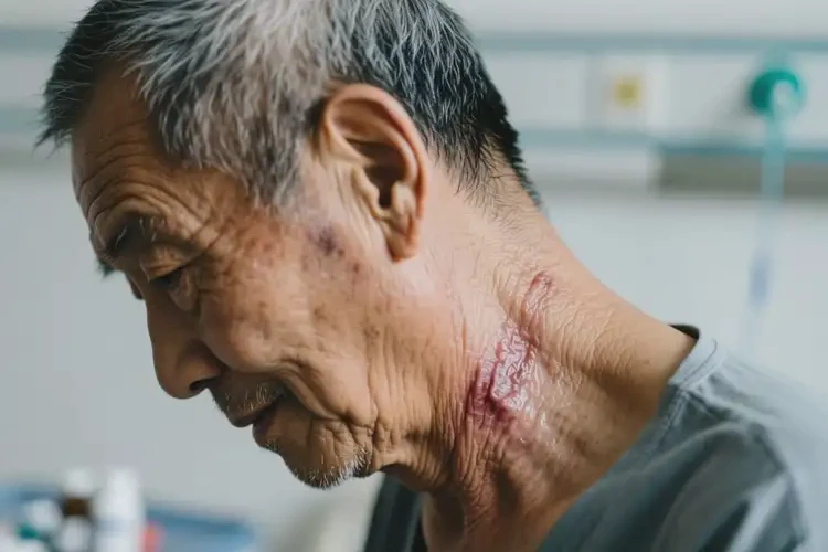 老年人脖子有濕疹不管它會自己好嗎(圖2)