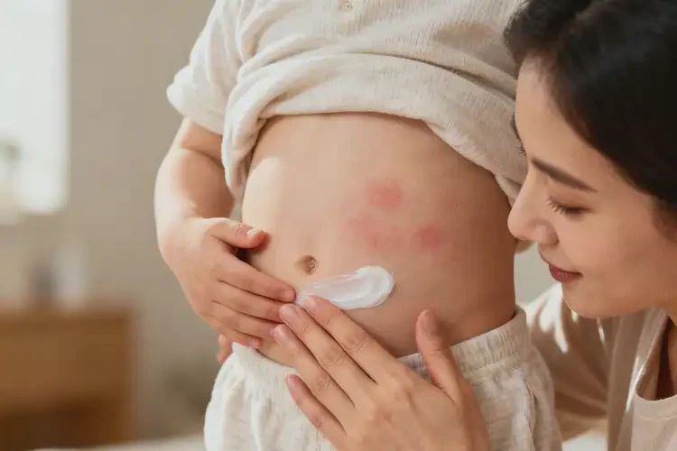 兒童肚子偶爾起濕疹不管它會自己好嗎(圖3)