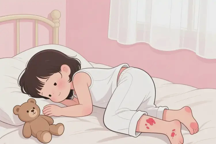 小孩腳上容易長(zhǎng)濕疹不管它會(huì)自己自愈嗎(圖1)