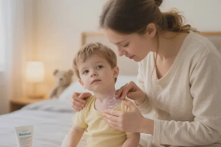 孩子脖子起濕疹不管它會(huì)自己痊愈嗎(圖4)