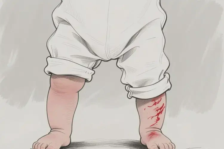 嬰幼兒小腿長(zhǎng)濕疹不管它會(huì)自己自愈嗎(圖1)