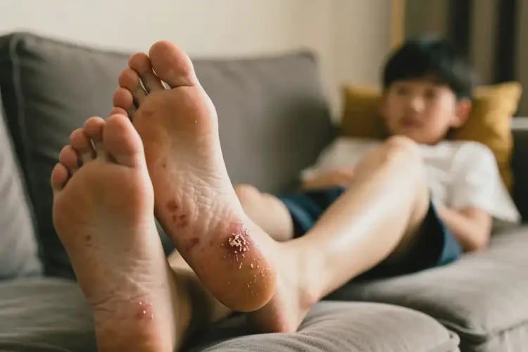 青少年腳上有濕疹能夠徹底治愈嗎(圖2)
