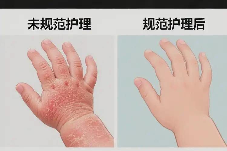 小兒手上出現(xiàn)濕疹能夠徹底治愈嗎(圖1)